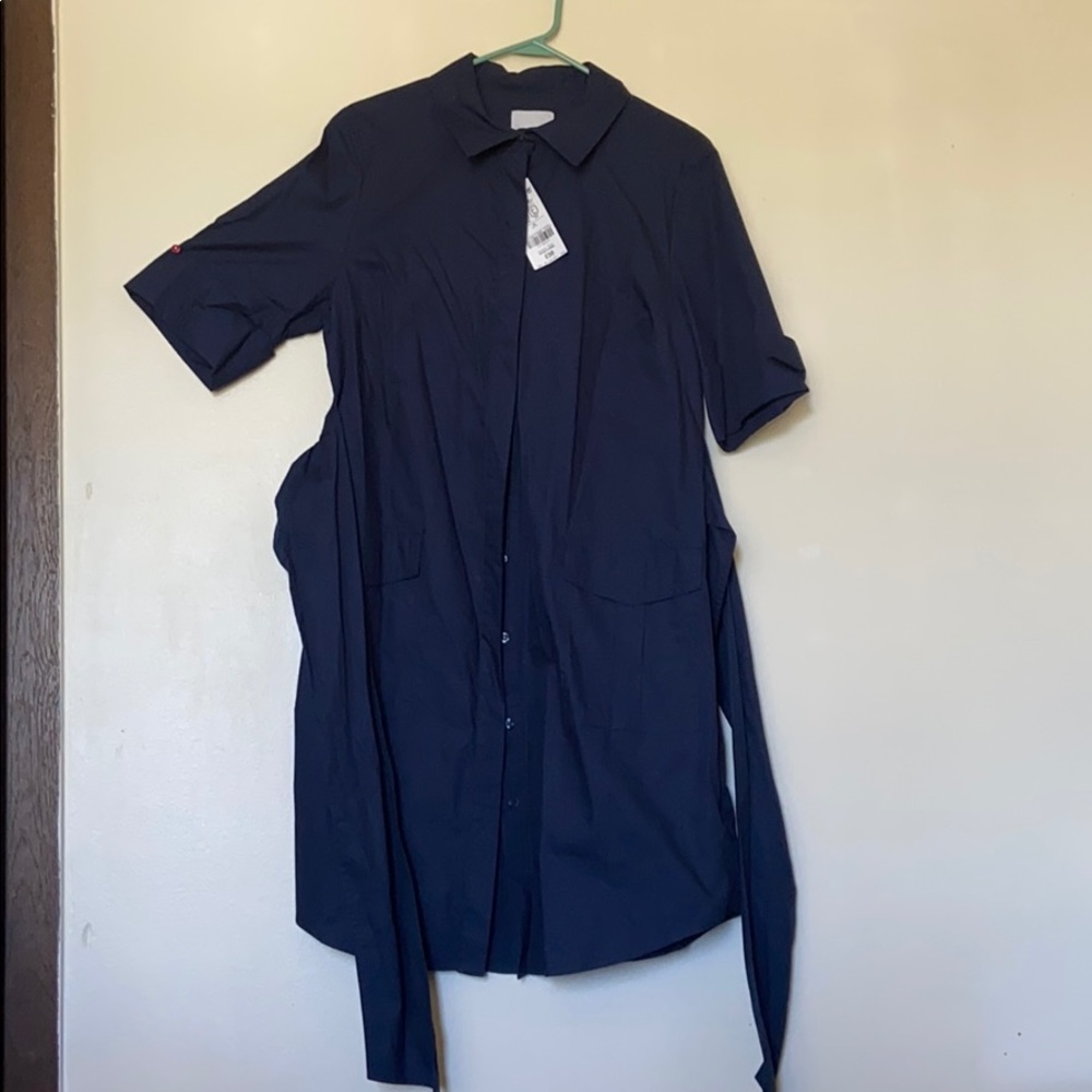 A size 16 ( Eur44) navy blue shirt dress.